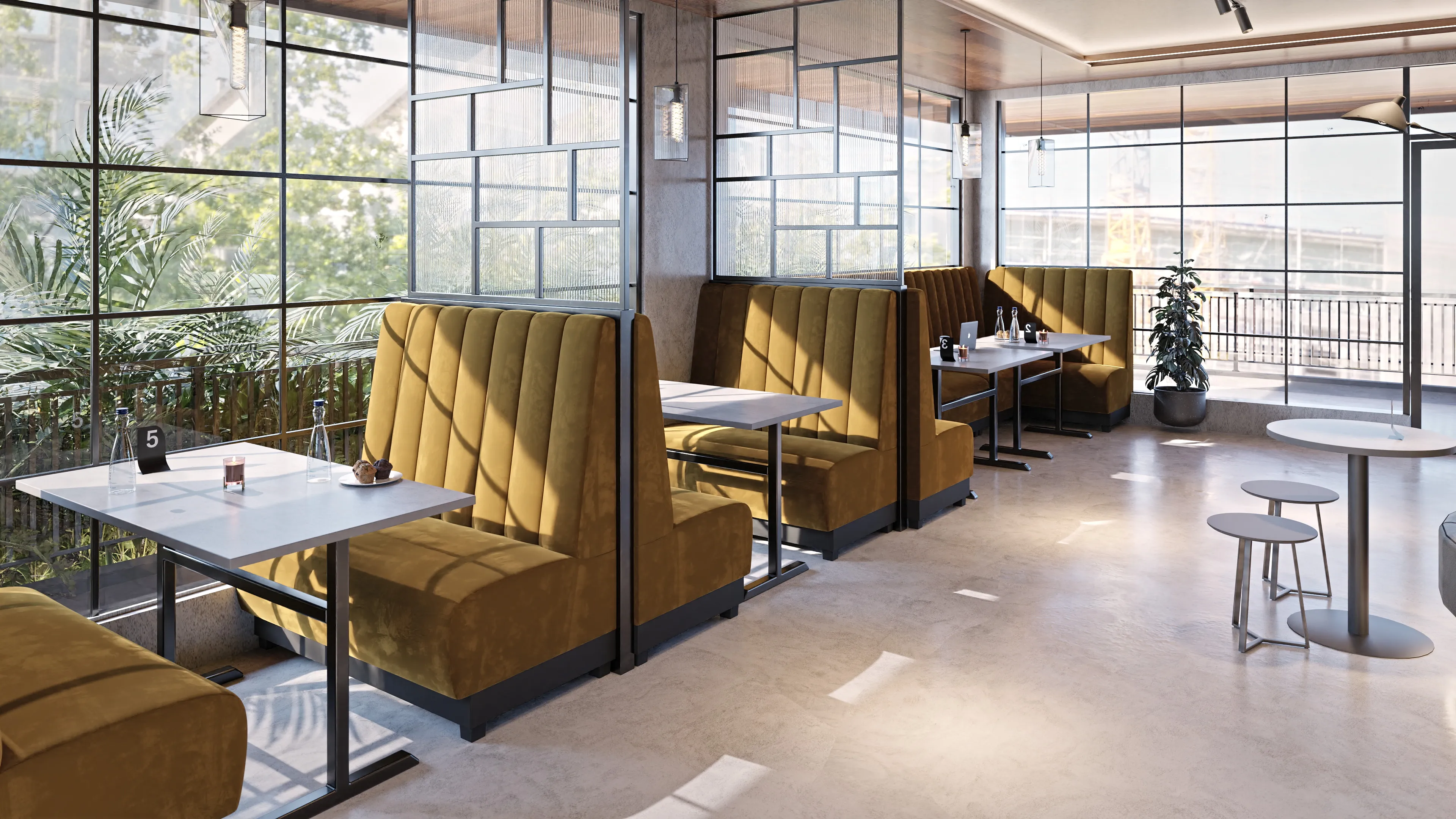 PARIS MAX restaurantsofa, i et lokale